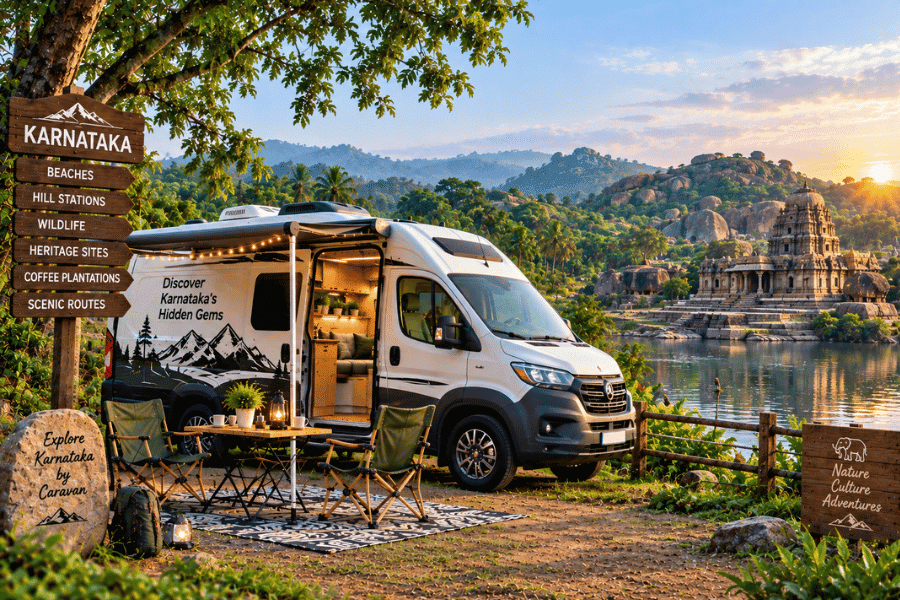 Luxury caravan in hyderabad