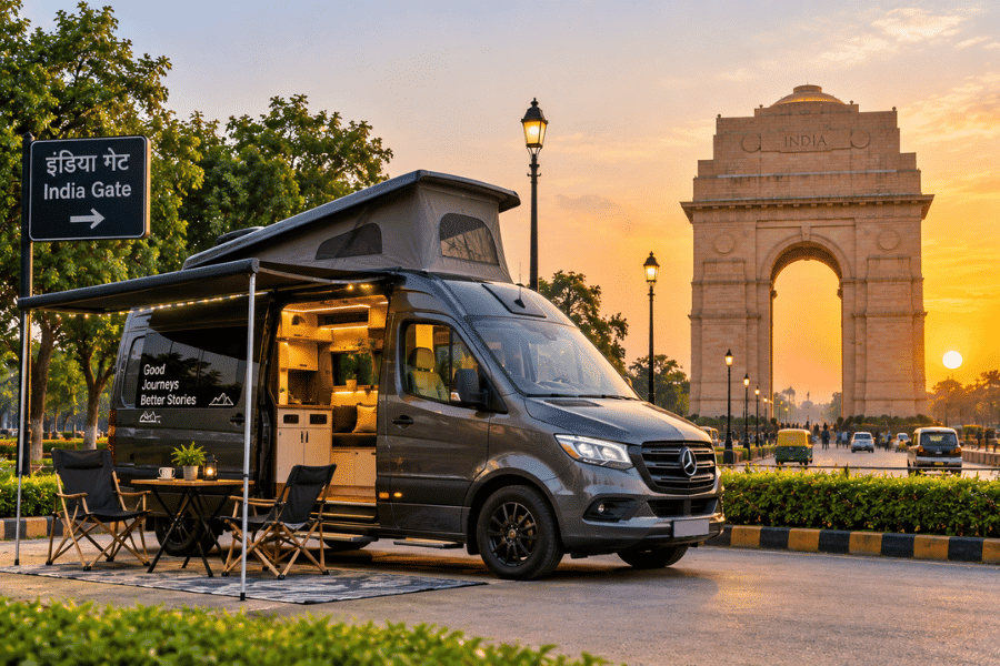caravan on rent in Delhi